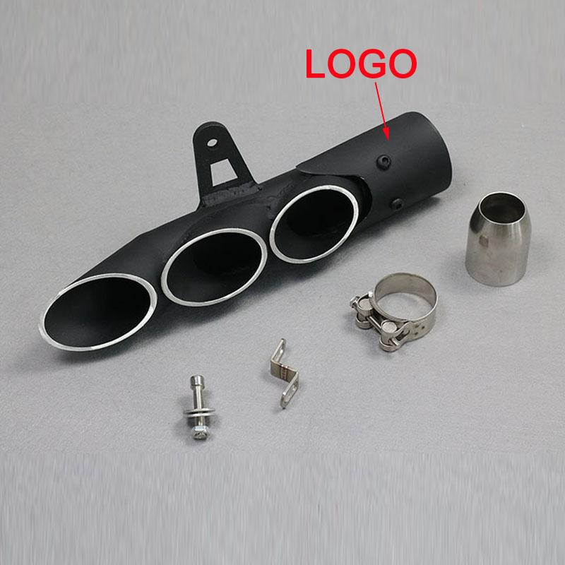 51mm Universal Motorcycle Exhaust Muffler Two Three Outlet Pipe Racing Escape Moto Silencer YZF R1 R3 R6 Z1000 S1000RR CBR1000RR
