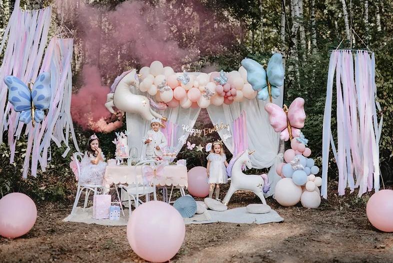Balon Foliowy Motyl Zielony Miętowy Urodziny Roczek Baby Shower 69X69Cm