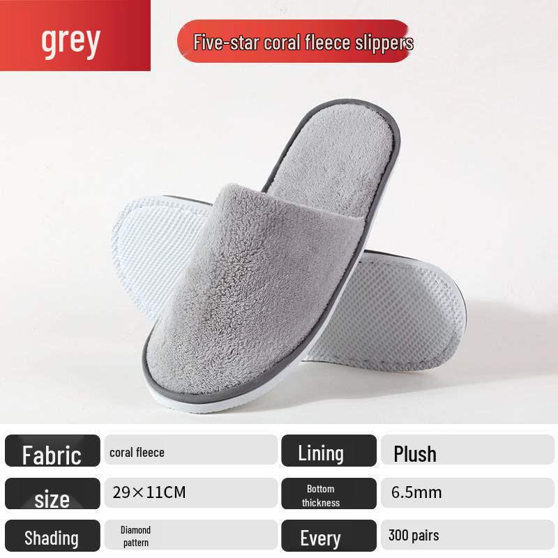 Luxurious Non-slip Hotel & Home Disposable Slippers