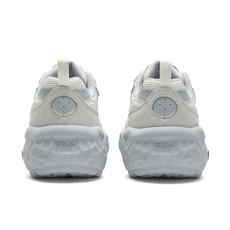 FILA MUFFIN Cushioning Abrasion Resistant Breathable Lightweight Low top Casual Shoes Women's Micro White F12W541145FWW