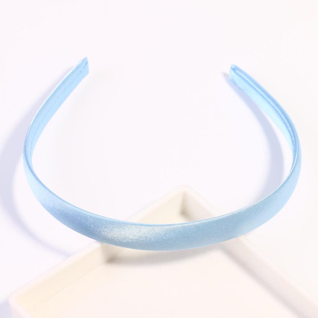 1.5CM Candy Color Satin-Fabric Wrapped Plastic Headband - DIY Hair Accessory