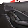 Carbon Style Interior Door Handle molding Cover Trims for Corvette C7 2014-2018