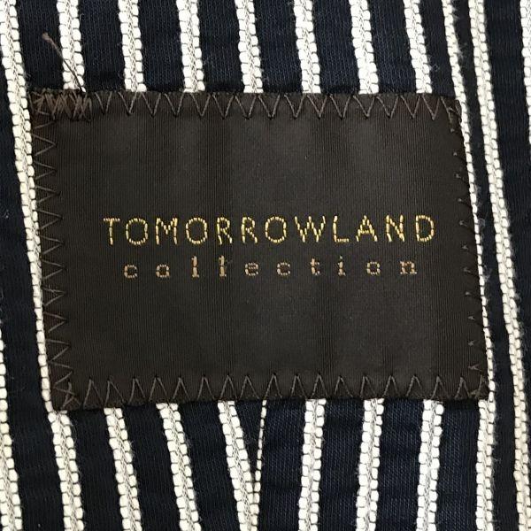TOMORROWLAND Collection Gestreifte Frühling Herbst Jacke 40 Damen L Marine Weiß(GEBRAUCHT)