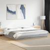 LED Bed Frame in Grey Sonoma 180 x 200 cm Engineered Wood
