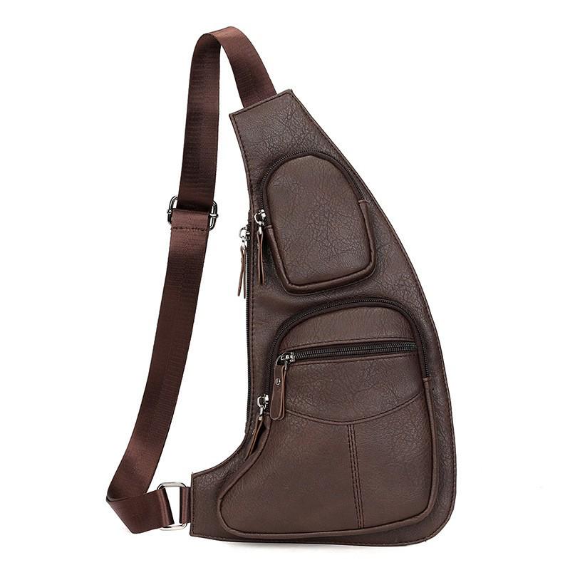 New Style Men's Anti-theft Casual Chest Bag - Fashionable Outdoor Shoulder Bag with Close-fitting Storage.