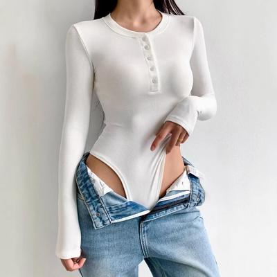 European Retro Elastic Turtleneck Jumpsuit - Long-Sleeved, Plus Velvet for Autumn/Winter