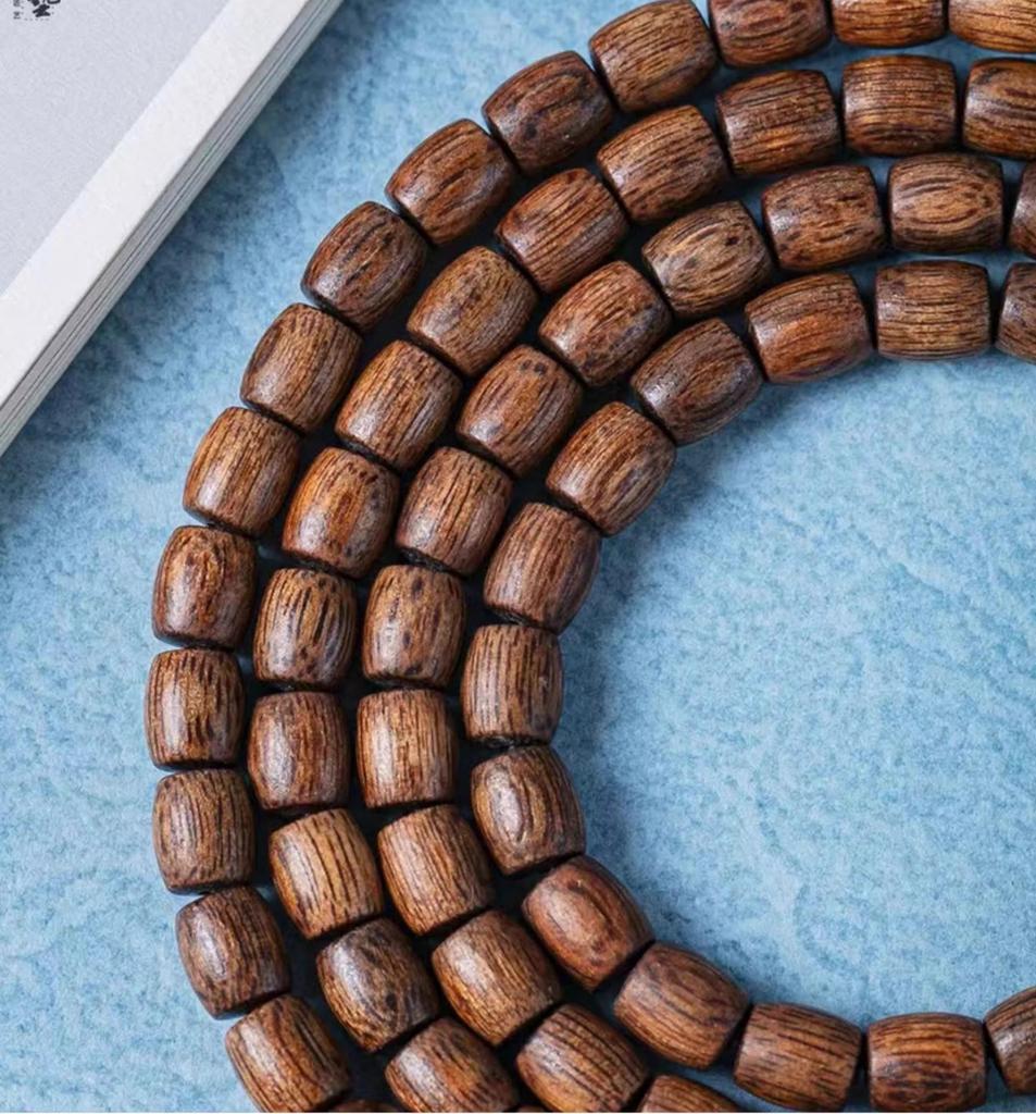 Authentic Vietnamese Agarwood Beads Bracelet for Men and Women – Hoi An Wenwan Style with Fragrant Wild Wood