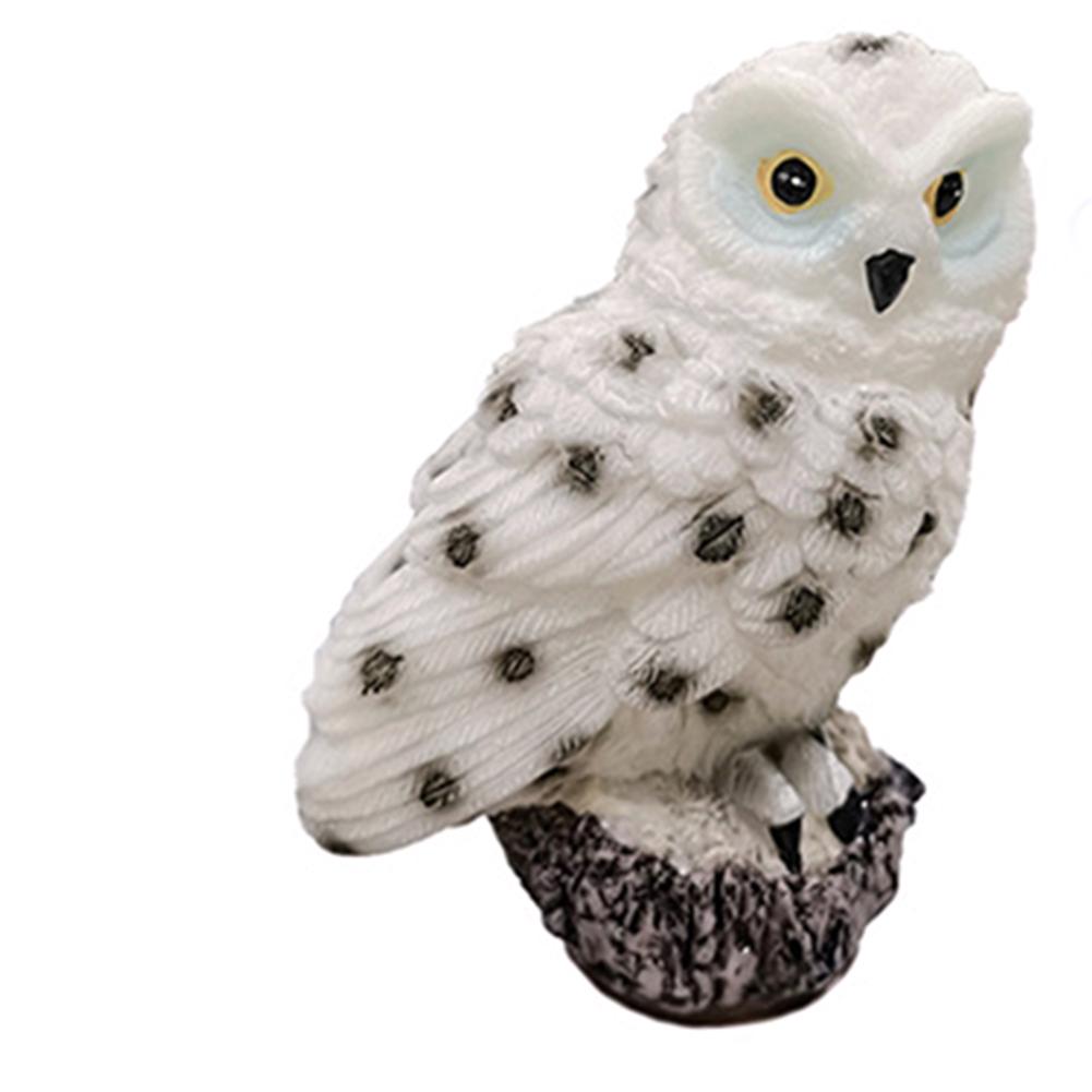 2pcs Solar LED Lights Outdoor Decorative Lawn Stake Owl Shape Lights for Home Garden Courtyard Adornment Decor Warm White Light