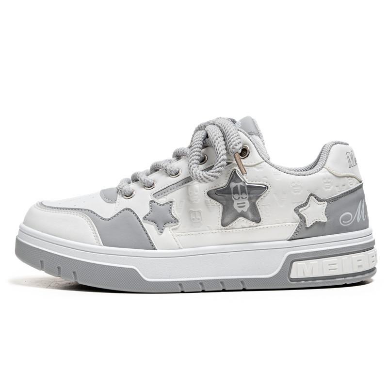 

2025 spring new trend casual fashion Guochao lace-up platform couple casual board shoes 2025985 44