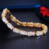 WWJ Luxury Wedding Jewelry Cubic Zirconia Tennis Bracelets Bangle