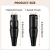 Mikrofonkabel Stecker Anschluss 3-Pin XLR Einfache Installation Ersatzteile Audio
