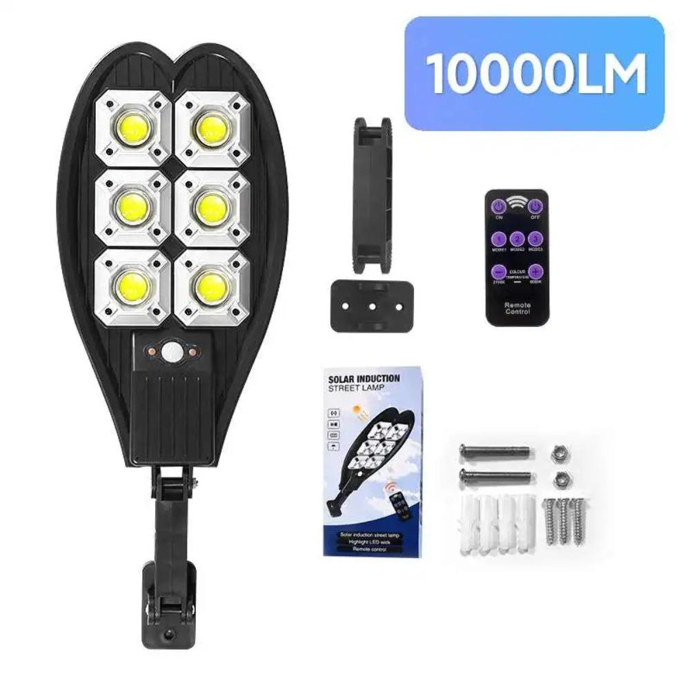 

10000 люмен светодиодные солнечные фонари уличный фонарь с датчиком движения пульт дистанционного управления 6000 мАч ABS водонепроницаемый садовый настенный светильник 10000LM