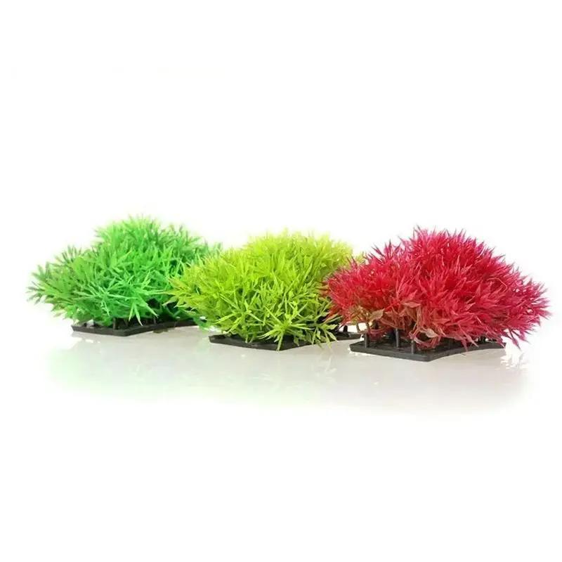 1PCS Aquarium Decoration 3 Colors Artificial Aquatic Plastic Plants Aquarium Grass Fish Tank Ornament Decor Home Supplies