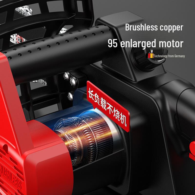 Hengpeng 12" Rechargeable Lithium Battery Chainsaw - High-Power, Handheld Electric Saw for Outdoor Use