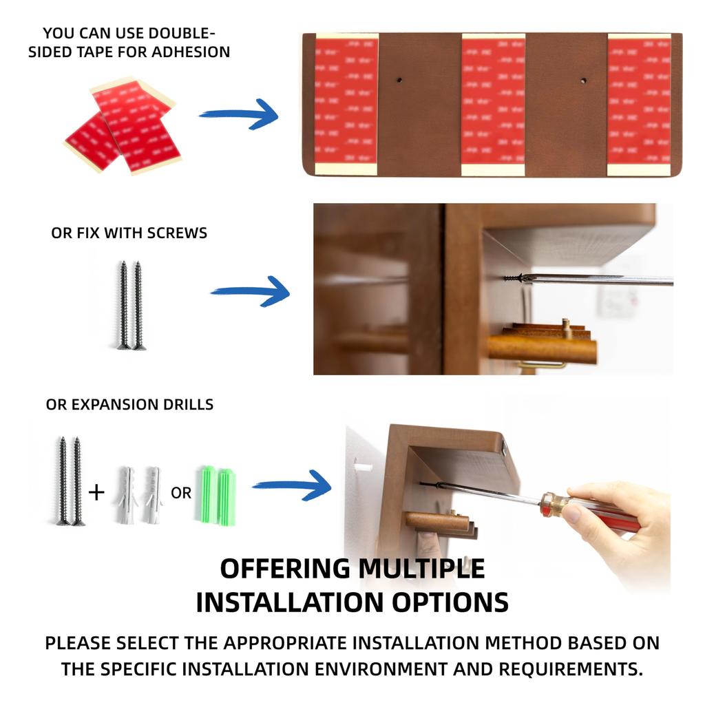 NEOUZA Espresso Accessory Wall-Mounted Storage Stand for 515358mm Coffee Tampers, Distributors, and Portafilters, for Bars, Homes, and Offices