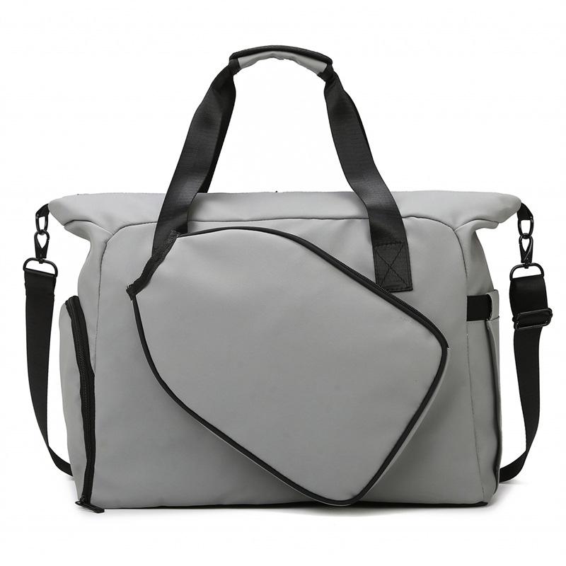 

Large Capacity Travel Bag Water-proof Light Racket Bag Casual Sports Bag Independent Shoe Warehouse Wet and Dry Fitness Bag серый