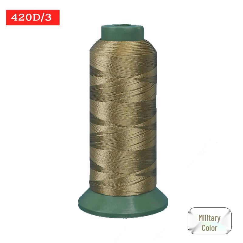 Sewing Machine & Handcraft Thread: High-Strength Mercerized Nylon for Upholstery, Leather, and Jeans