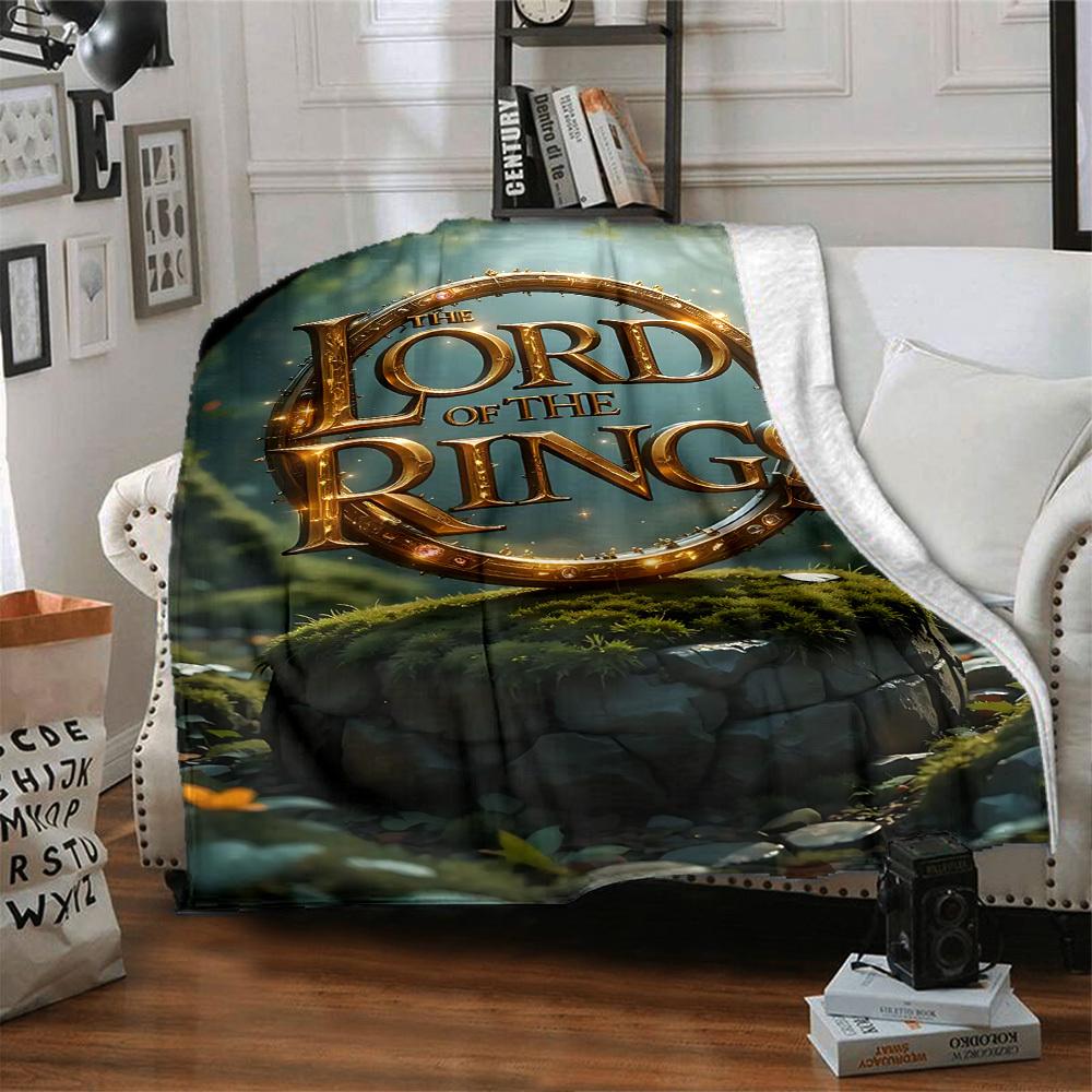 1pc Lord of the Rings Flannel Blanket Soft Warm Throw for Home, Office, Travel, All-Season Cozy Bedding GiftL1293