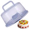 Cake Carriers For Transport Travel Cake Carrier Transparent Dome Reusable Airtight Box With Handl For Bakery Wedding Party