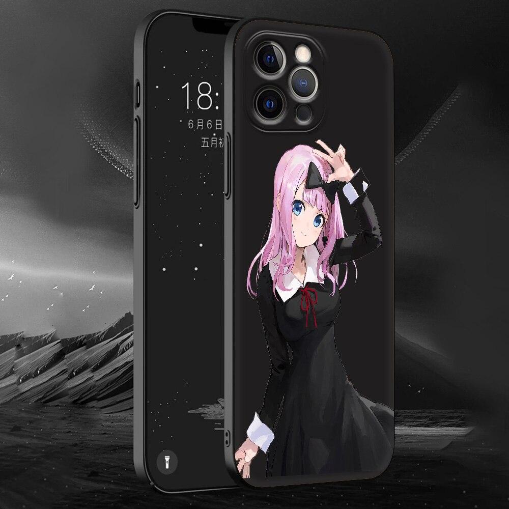 Kaguya Sama Love Is War Anime Phone Case For iPhone 11 12 13 14 Pro Max 7 8 Plus SE  X XR XS Luxury Shell Fujiwara Soft Cover