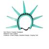 Yousheng Statue of Liberty Headband Crown Torch Cosplay Lady Liberty Costume Accessories 4th of July Independence Day Hair Hoop