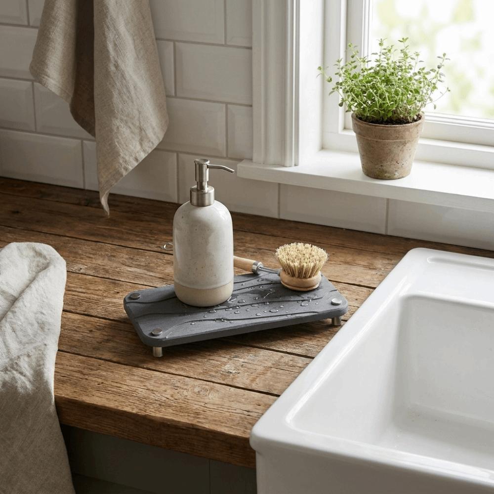 Quick-Drying Diatom Mud Coaster Non-Slip Diatom Mud Sink Tray Bathroom Tools Cup Holder Stand Home