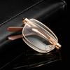 Folding Square Reading Glasses For Men Women Portable Eyeglasses With Case Eyewear Diopter +100 +150 +200 +250 +300 +350 +400