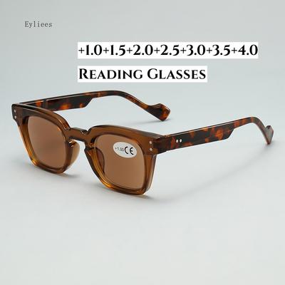 Reading Sun Glasses for Women Men Classic Frame Outdoors Sunglasses Readers Presbyopia Eyeglasses 1.04.0