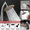 1pc 4/6 Inch High Pressure Shower Head 360 Adjustable Large Round Rainfall Sprayer Hand Held Shower Head Bathroom Accessories