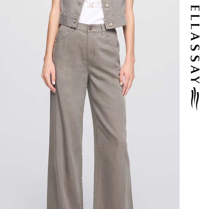 

ELLASSAY Women s High-Waist Straight Leg Denim Jeans S