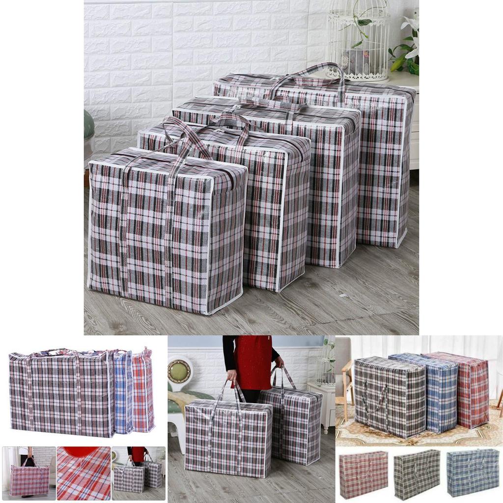 Jumbo Bag Laundry Waterproof Zipper Reusable Strong Storage Travel Organizer Bag