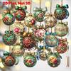 18pcs/set Wooden Material Merry Christmas Decorations Hanging Ornament  New Year Celebration