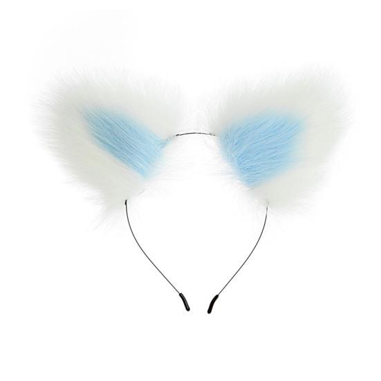 Plush Cat Ear Headband Durable Metal Hairband Versatile Design Hair Hoop Cosplay Props Hair Accessory