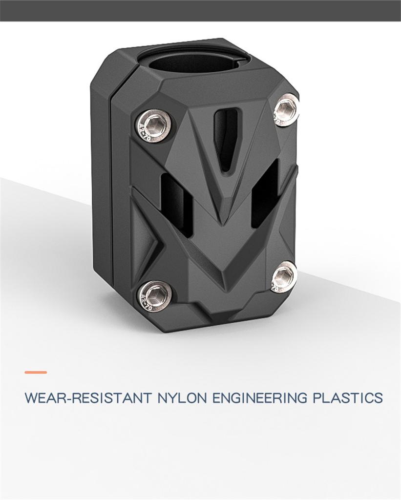 1 Pair Motorcycle Bumper Clamps Anti-falling Rubber For 22/25/28mm Diameter Bar