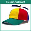Color Block Propeller Baseball Cap Sun Protection Breathable Duckbill Gift Hat