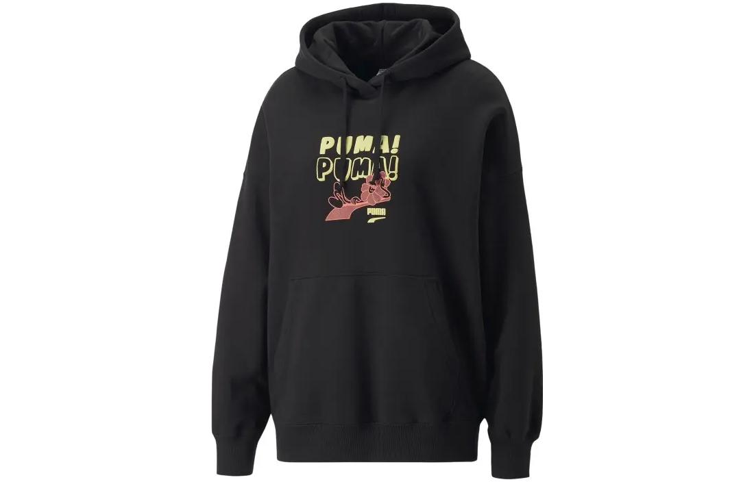 Свитшоты PUMA Женские Черные С капюшоном Умеренный Обычный 537633-01 XL