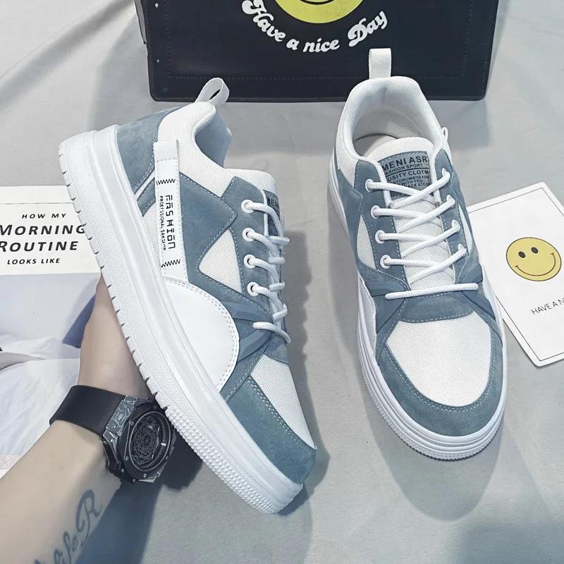 Summer Breathable Men's Sneakers  Comfortable Soft Sole Vulcanized Shoes Men Fashion Casual Chunky Shoes Zapatos De Hombre