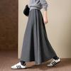 Demana Elegant A-Line Midi Skirt