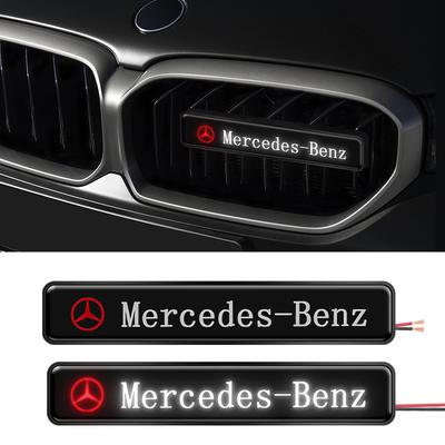 1x Calandre de Capot Avant de Voiture Lampe Emblème Décor Éclairages Lumières LED Pour Mercedes Benz AMG Classe A B C E S CLA GLA GLB GLC GLS GLK