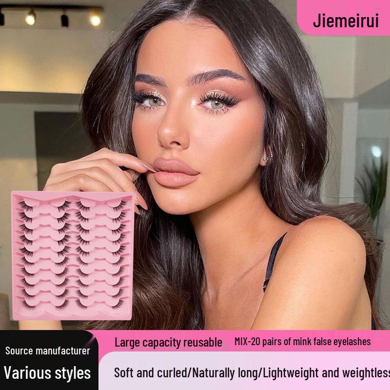 

Short Fluffy 3D Eyelashes for Comic & Daily Wear - Dense, Mixed Style