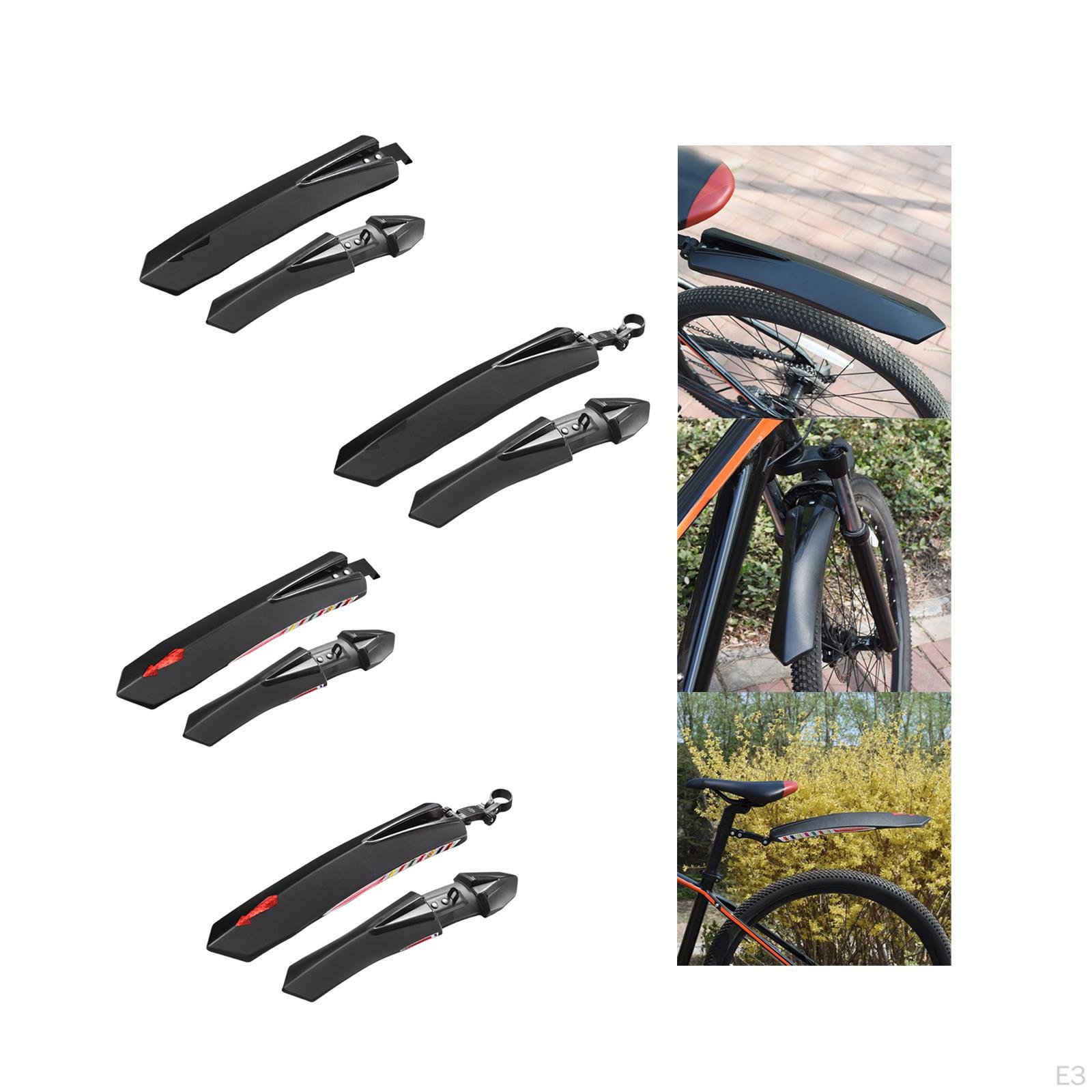 Переднее и заднее велосипедное крыло. Велосипедные крылья. Регулируемая защита от дождя — фото 5