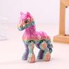 3D Printed Toy Sunshine Rainbow Horse Simulated Statue Cute Pony Joint Tail Movable Figurine Office Decor Children'S Gift