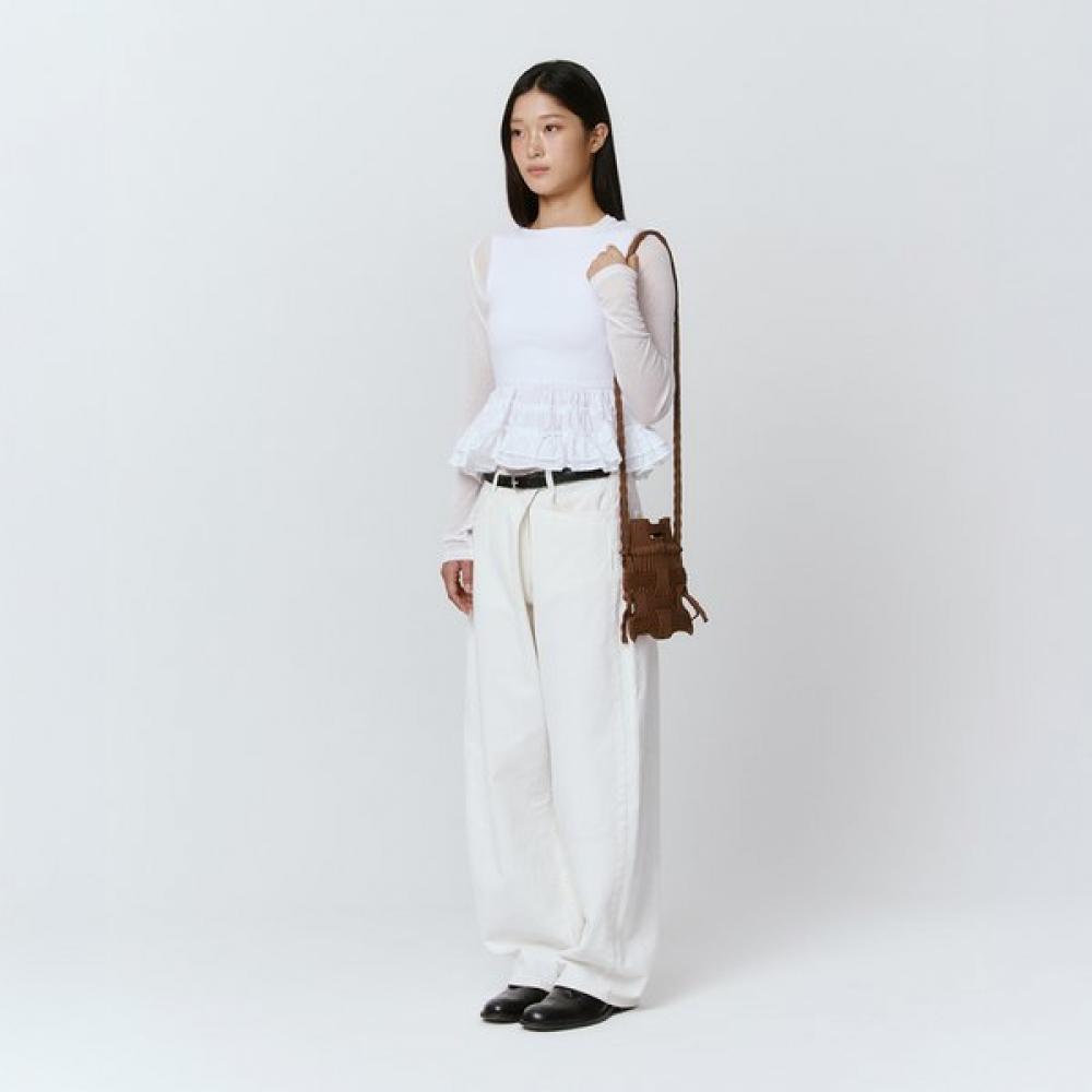 Pleatsmama Mini Crossbow Bag Camel