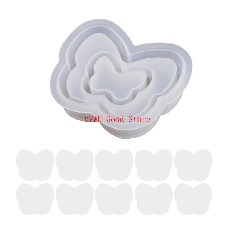 Silicone Molds Keychain Resin Mold Bear Butterfly Rabbit Shaker Mold
