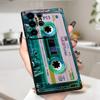 Retro-Kassettenband-Aufdruck Silikon-Handyhülle Für Samsung Galaxy S26 S25 Ultra S24 Plus S23 S22 S21 S20 A15 A35 A54 A55 Hülle