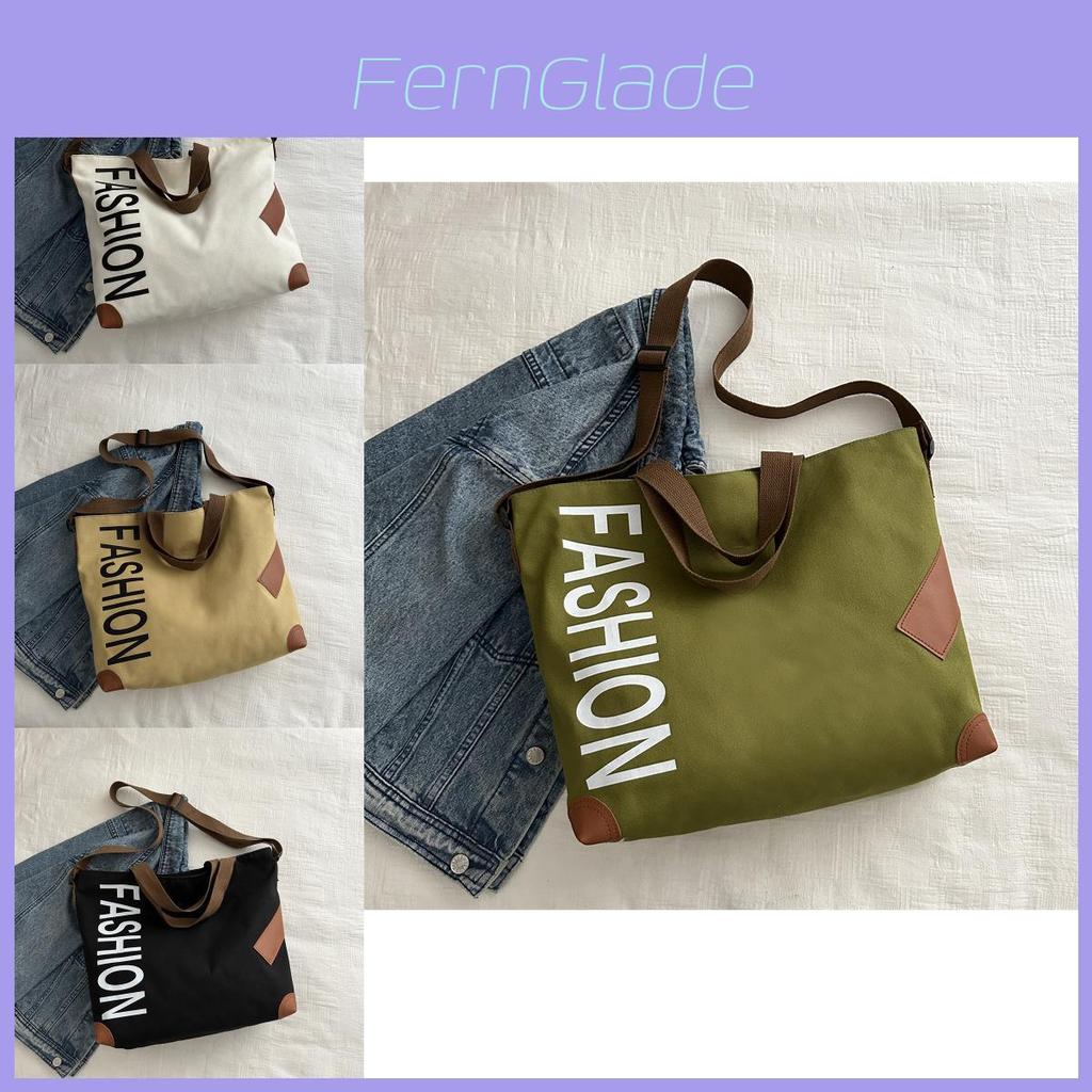 Stylish Japanese Large Capacity Canvas Shoulder Bag For Women Perfect For Daily Commutes And Classes
