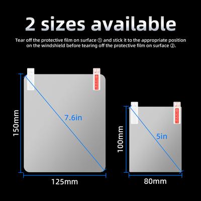 1Pcs Car HUD Reflective Film Head Up Display Protective Reflective Screen Car Exterior Reflective Strip Display Auto Accessories