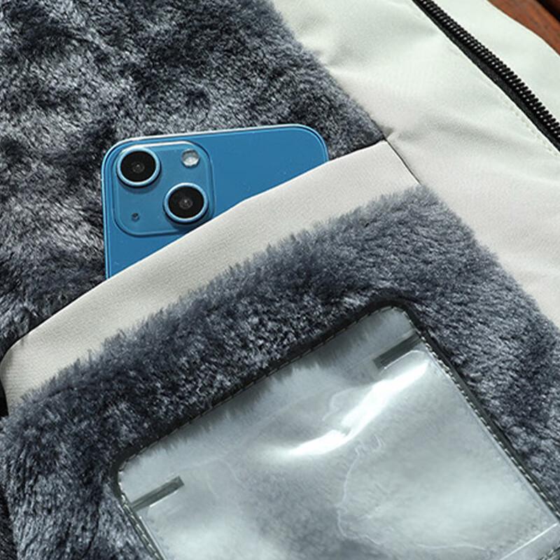 Playboy Men's Winter Padded Jacket with Detachable Hood