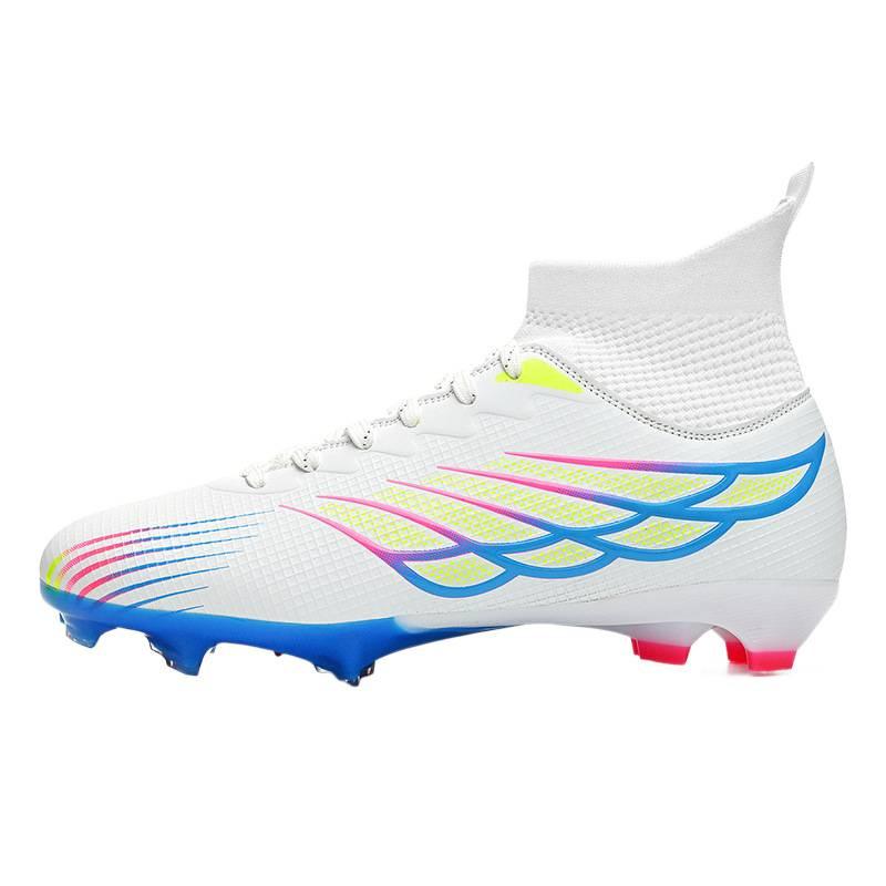 High top football shoes spike football shoes TF broken nail training shoes football men's