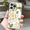 White Camellia with Bud Lucency Phone Case for IPhone 14 15 16 13 12 11 17 Pro Max 12 13 Mini Soft Cover